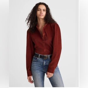 Madewell Puff Sleeve Button-Down Shirt